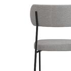 Cadeira Estofada Milli Corano/linho F02 Caramelo/cinza - Mpoz