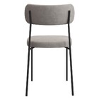 Cadeira Estofada Milli Veludo 401 F02 Cappucino - Mpozenato