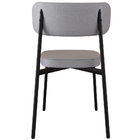 Cadeira Estofada Para Sala De Jantar Astrid Preto C01 Linho C