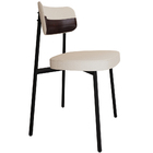 Cadeira Estofada Para Sala De Jantar Astrid Preto C01 Linho P