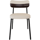 Cadeira Estofada Para Sala De Jantar Astrid Preto C01 Linho P