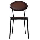 Cadeira Estofada Para Sala De Jantar Azuri Preto C01 Courino