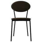 Cadeira Estofada Para Sala De Jantar Azuri Preto C01 Veludo M