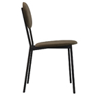 Cadeira Estofada Para Sala De Jantar Azuri Preto C01 Veludo M