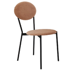 Cadeira Estofada Para Sala De Jantar Azuri Preto C01 Veludo R