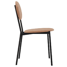 Cadeira Estofada Para Sala De Jantar Azuri Preto C01 Veludo R