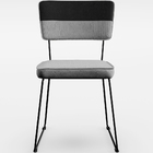 Cadeira Estofada Para Sala De Jantar Base Aço Allana L02 Faix