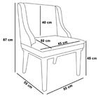 Cadeira Estofada Para Sala De Jantar Base Fixa De Madeira Pre