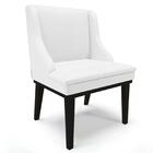 Cadeira Estofada Para Sala De Jantar Base Fixa De Madeira Pre