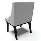 Cadeira Estofada Para Sala De Jantar Base Fixa De Madeira Pre