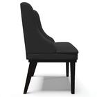 Cadeira Estofada Para Sala De Jantar Base Fixa De Madeira Pre