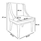 Cadeira Estofada Para Sala De Jantar Base Fixa De Madeira Pre
