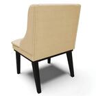 Cadeira Estofada Para Sala De Jantar Base Fixa De Madeira Pre