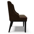 Cadeira Estofada Para Sala De Jantar Base Fixa De Madeira Pre