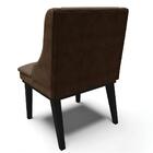 Cadeira Estofada Para Sala De Jantar Base Fixa De Madeira Pre