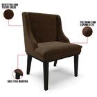 Cadeira Estofada Para Sala De Jantar Base Fixa De Madeira Pre