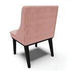 Cadeira Estofada Para Sala De Jantar Base Fixa De Madeira Pre