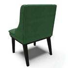 Cadeira Estofada Para Sala De Jantar Base Fixa De Madeira Pre