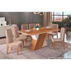 Cadeira Estofada Para Sala De Jantar Kit Com 2 Freijó Veludo