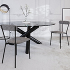 Cadeira Estofada Para Sala De Jantar Liora Preto C01 Linho Pr