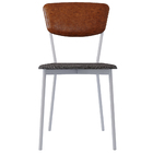 Cadeira Estofada Para Sala De Jantar Village Branco C01 Linho