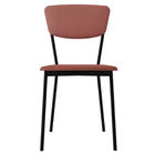 Cadeira Estofada Para Sala De Jantar Village Preto C01 Linho