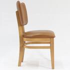 Cadeira Estofada Pes Madeira Amendoa Nacc