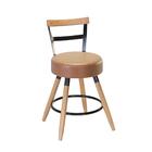 Cadeira Estofada Pés Palito Leeds Amarula