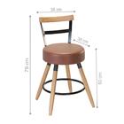 Cadeira Estofada Pés Palito Leeds Café