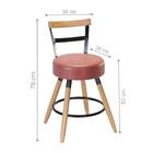 Cadeira Estofada Pés Palito Leeds Telha