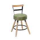 Cadeira Estofada Pés Palito Leeds Verde