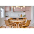 Cadeira Estofada Pu Denver Fratini Caramelo