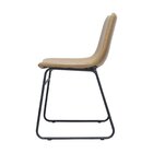 Cadeira Estofada Pu Denver Fratini Caramelo