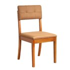 Cadeira Estofada Tiê Cabecasa Madeiraoriginals Amêndoa/marrom