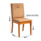 Cadeira Estofada Tiê Maxx Cabecasa Madeiraoriginals Amêndoa/m