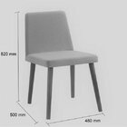 Cadeira Estofada Vega Daf Mobiliário Marsala