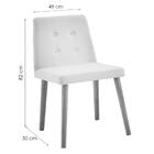 Cadeira Estofada Vega Daf Mobiliário Marsala