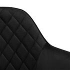 Cadeira Estofada Veludo Base Metal Barcelona - Preta