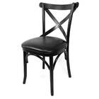 Cadeira Estofada X Katrina Madeira Maciça Restaurante Pizzari