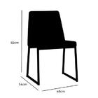 Cadeira Estofada Yanka  Bege