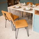 Cadeira Estofado Com Encosto Para Mesa De Jantar Cozinha Sala