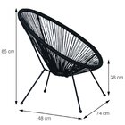 Cadeira Estrutura Em Aço Acapulco Or Design Fendi/preto