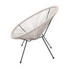 Cadeira Estrutura Em Aço Acapulco Or Design Fendi/preto