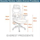 Cadeira Everest Presidente - Cinza