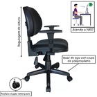 Cadeira Executiva Back System Lisa Com Braços Reguláveis Cor