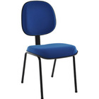 Cadeira Executiva Base Fixa Palito Linha Robust Azul Azul