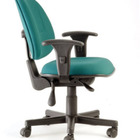 Cadeira Executiva Com Back System Linha Office Plus Verde Ver