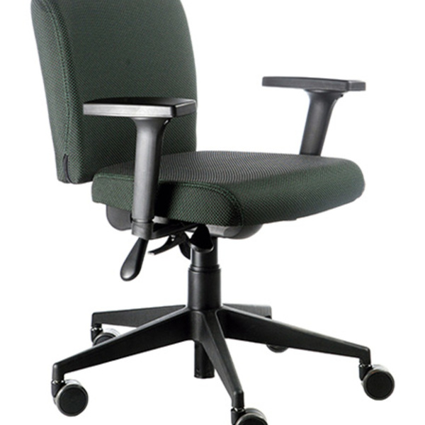 Cadeira Executiva Com Braços  Linha Alpha Verde