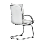 Cadeira Executiva Desenho Italiano Fixa Branca