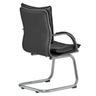 Cadeira Executiva Desenho Italiano Fixa Preta